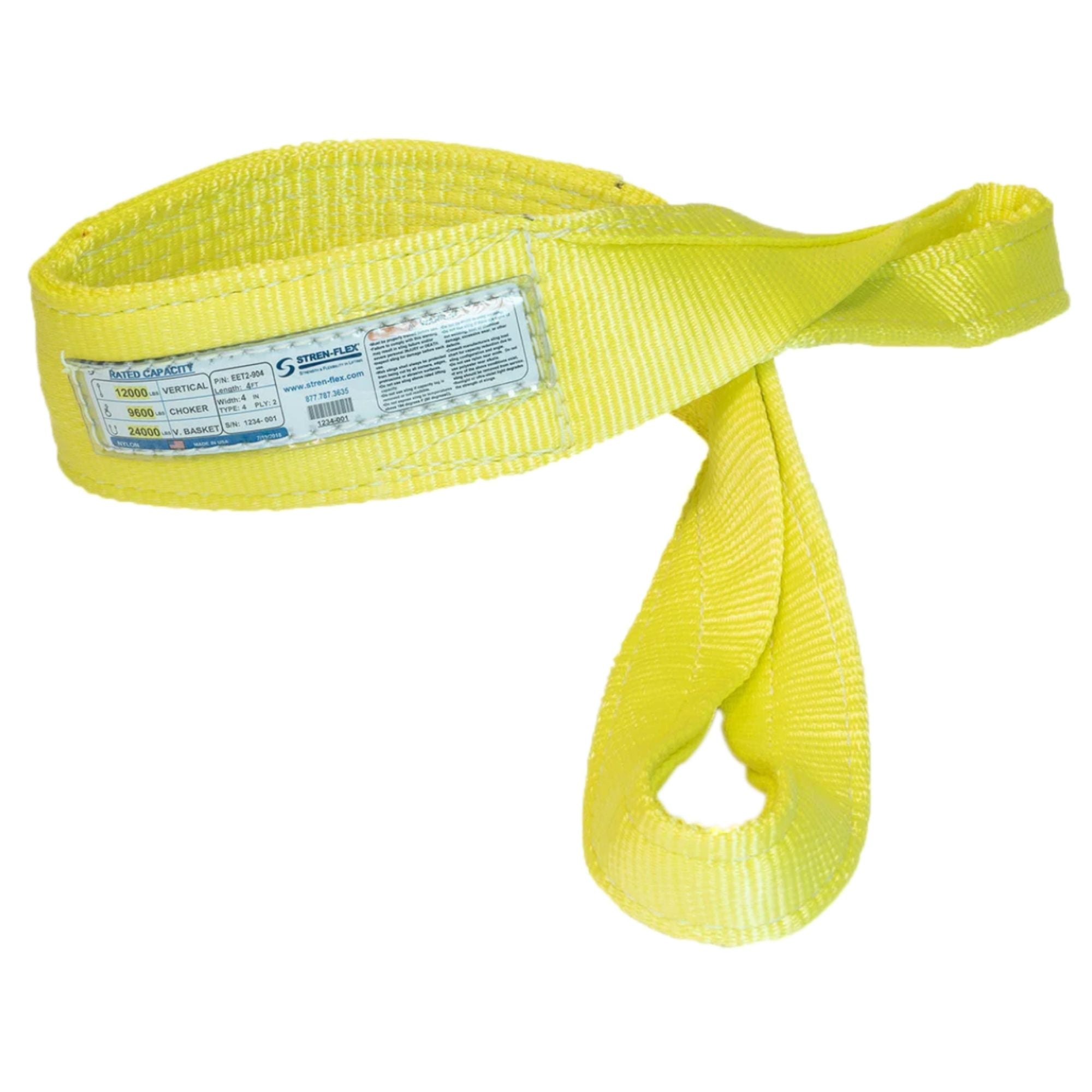 StrenFlex Type 4 Nylon Eye & Eye Twist Web Slings