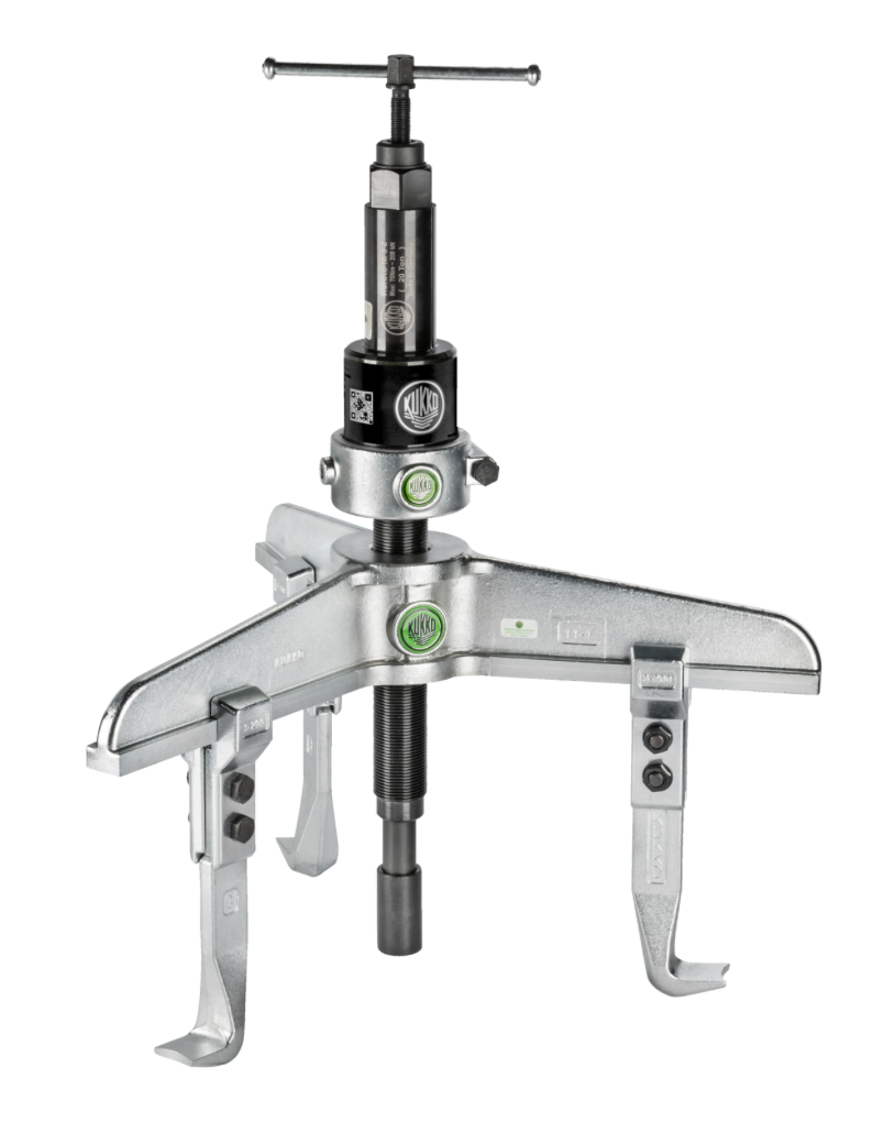 KUKKO 11-2-B Heavy-Duty 3-Jaw Hydraulic Puller – 650 mm Spread