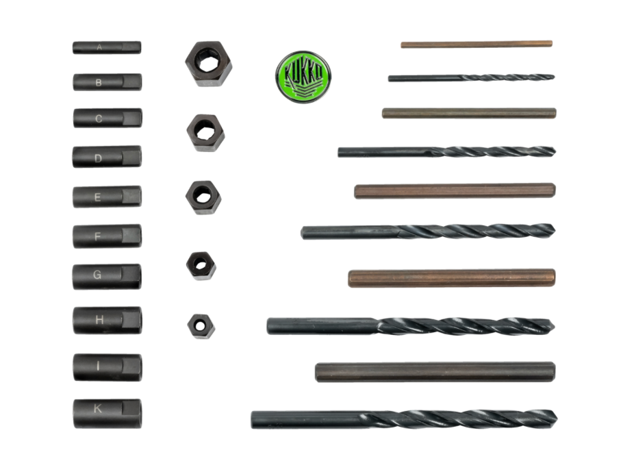 KUKKO 49-U-B Screw Extractor Set – 25 Piece Kit for M5–M16 Bolts